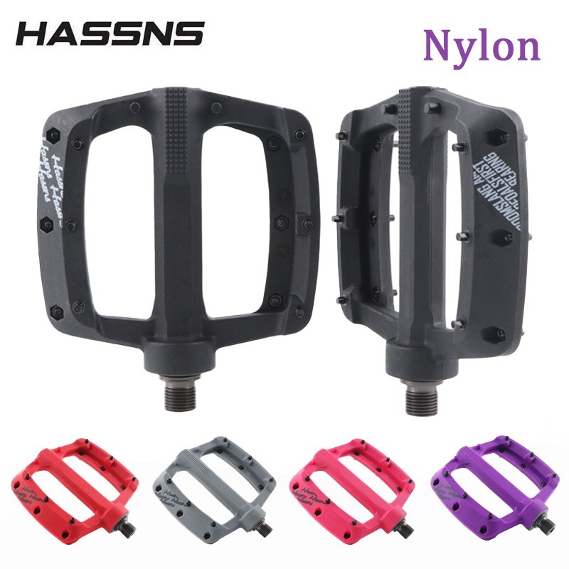 Pedal Platform Flat - HASSNS nylon bicycle pedals 3 bearing