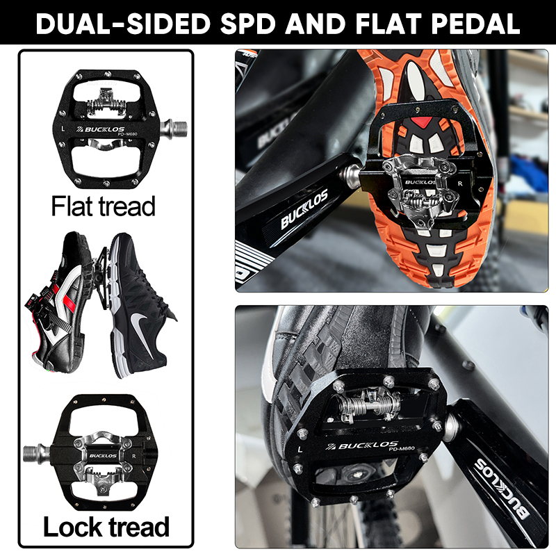BUCKLOS Mtb Pedals for Bicycle - Pedal Platform Flat review and price