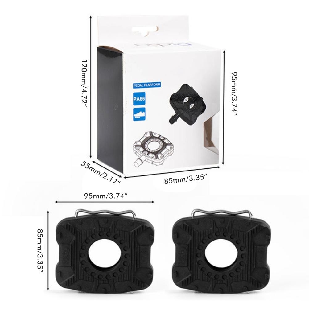 1 Pair Pedal Adapters Clipless - Pedal Platform Flat review and price
