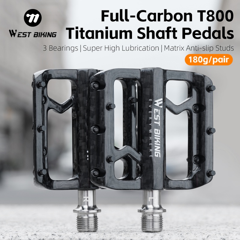 WEST BIKING Bicycle Pedals 3 B - Pedal Platform Flat review and price