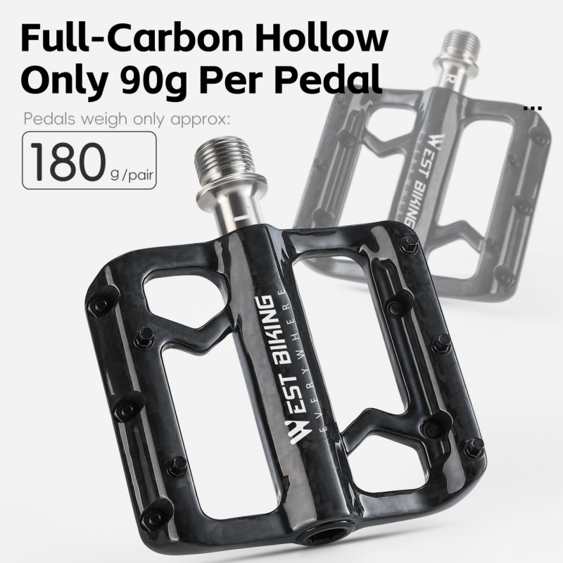 WEST BIKING Bicycle Pedals 3 B - Pedal Platform Flat review and price