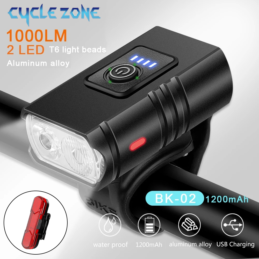 2 LED Bicycle Front Lights 100 - Mountain Biking Zone 2 review and price