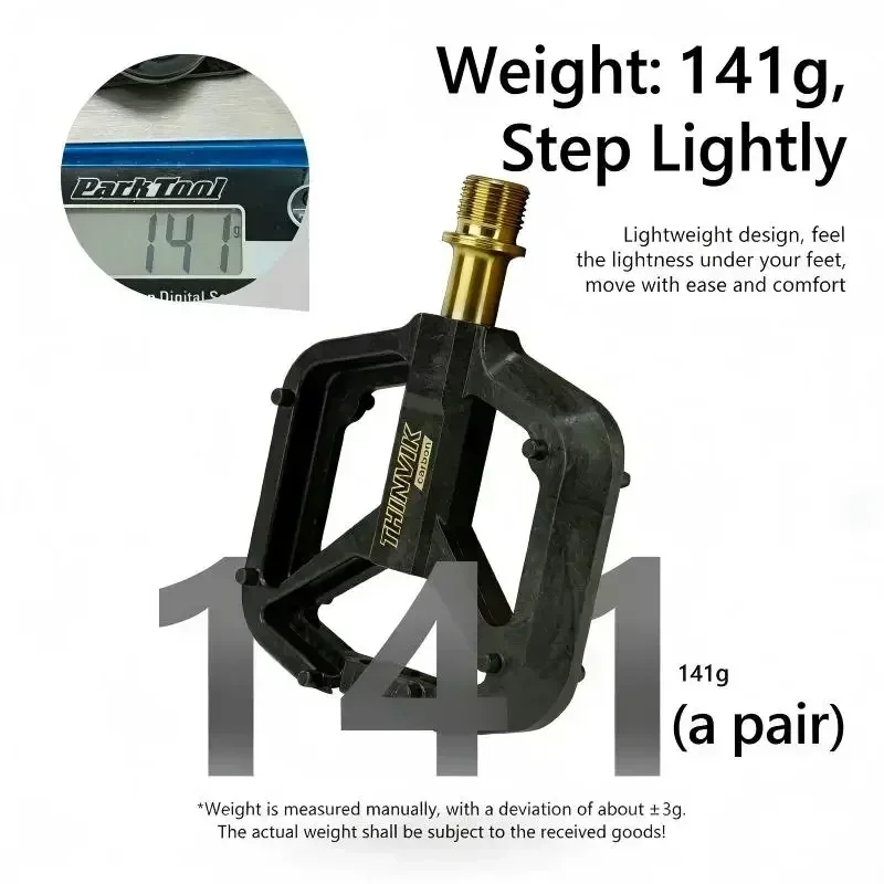 THINVIK Ultralight Carbon Fibe - Pedal Platform Flat review and price