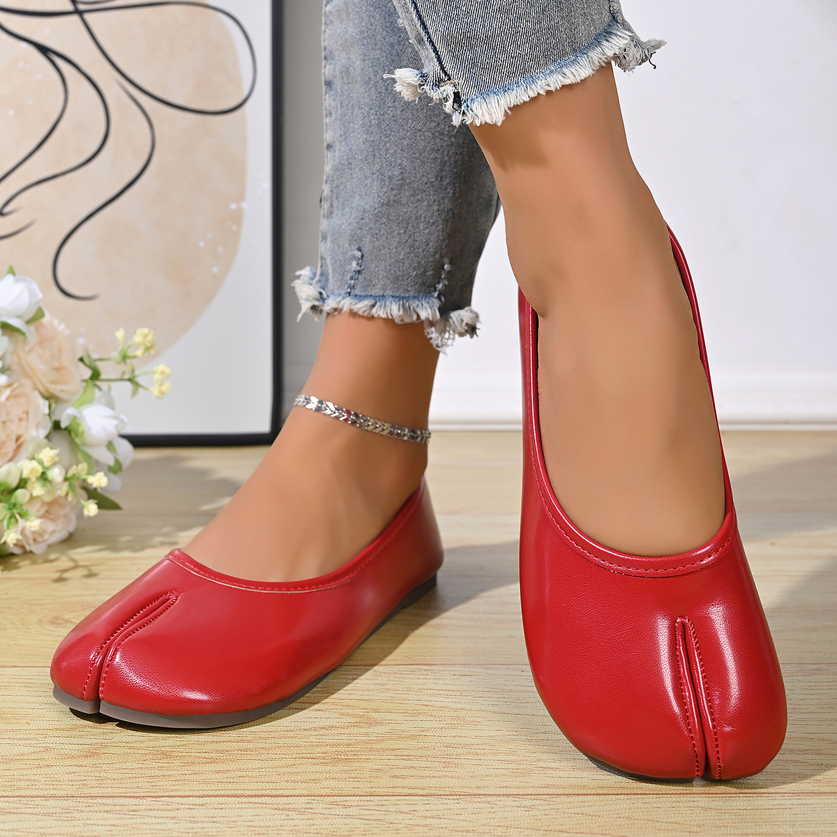 Women's Soft Leather Comfortab - Pedal Platform Flat review and price