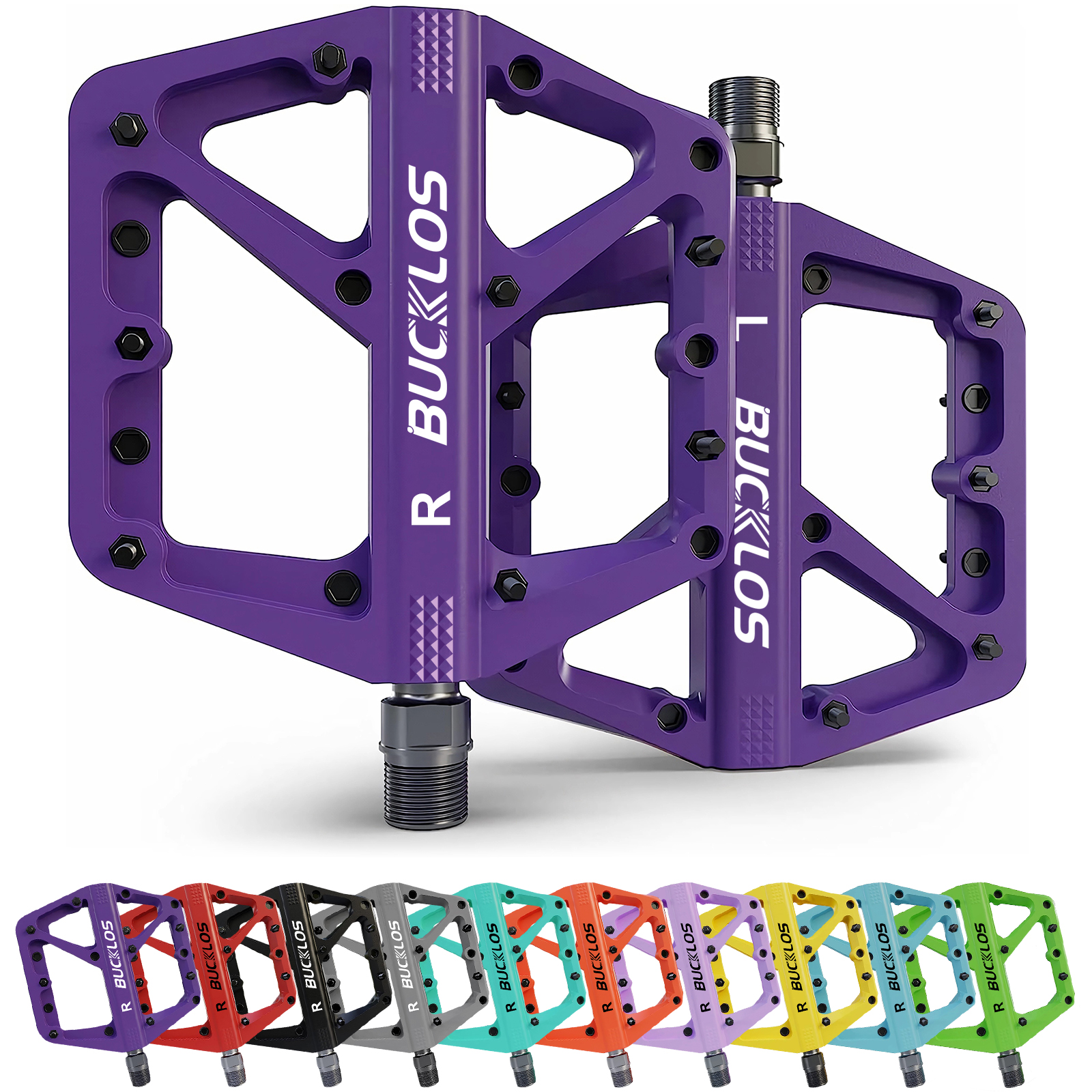 BUCKLOS Pedals DU Bearing Bicy - Pedal Platform Flat review and price