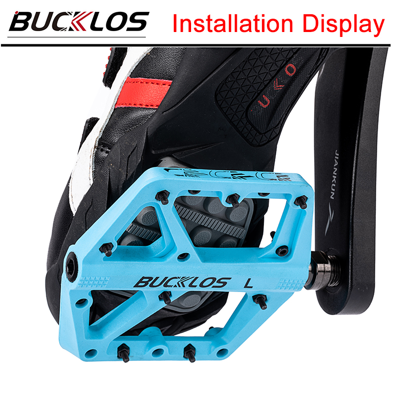 BUCKLOS Pedals DU Bearing Bicy - Pedal Platform Flat review and price
