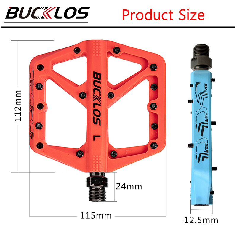 BUCKLOS Pedals DU Bearing Bicy - Pedal Platform Flat review and price
