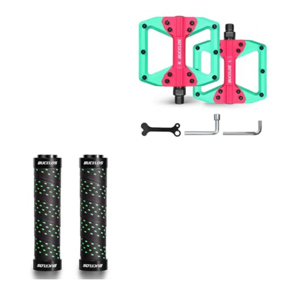 Bike Handlebar Grips Double Lo - Pedal Platform Flat review and price