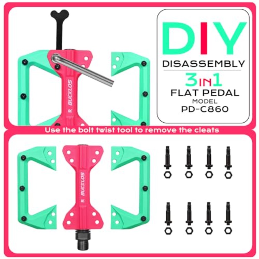 Bike Handlebar Grips Double Lo - Pedal Platform Flat review and price